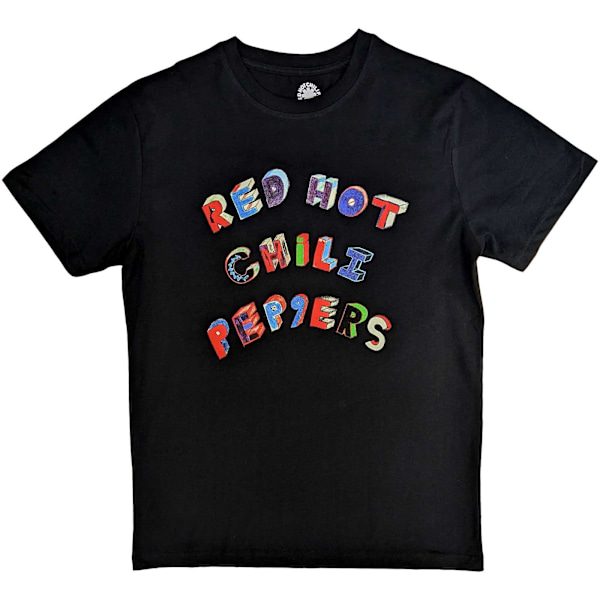 Red Hot Chilli Peppers Unisex Vuxen Letters T-Shirt M Svart Black M