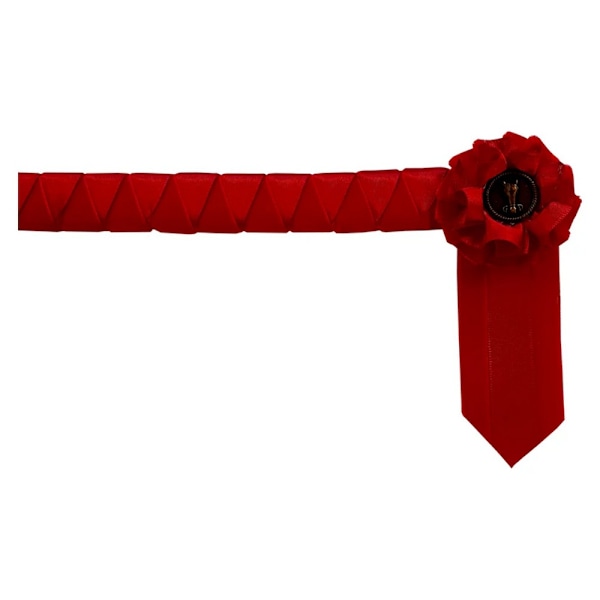 ShowQuest Goodwood Läder Häst Pannband Cob Röd Red Cob