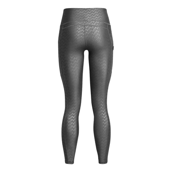 Under Armour Damer/Flickor Präglade Leggings 40-42 Grå Grey 12 UK - 14 UK