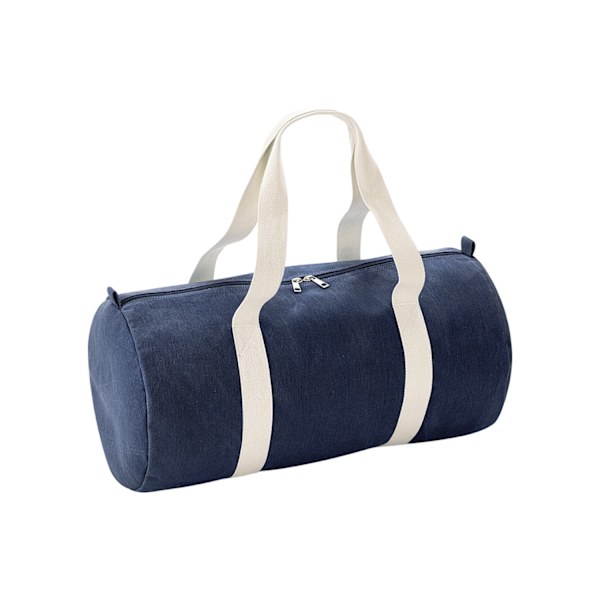 Bagbase Barrel Denim Duffel Bag One Size Denim Blue Denim Blue One Size