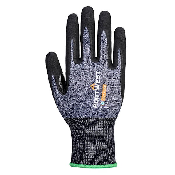 Portwest Unisex Vuxen AP18 - SG Cut C15 Nitril SkyddsHandskar ( Blue/Black 9