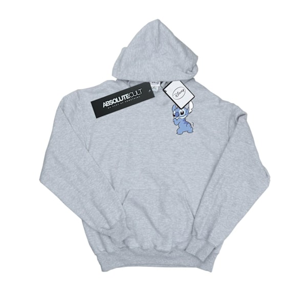 Disney Dam/Kvinnor Lilo Och Stitch Stitch Baksida Bröst Tryck Sports Grey L
