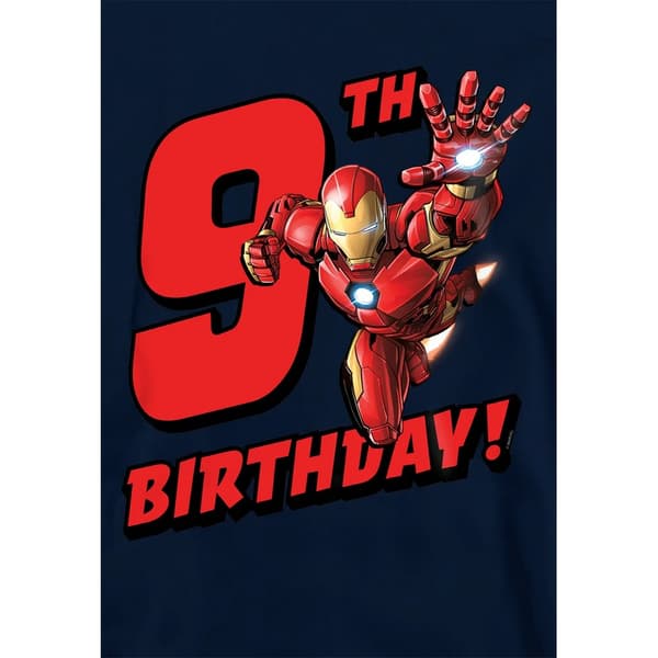 Marvel Barn/Barn Iron Man 9-årsdag Huvtröja 5-6 År Marinblå Navy 5-6 Years