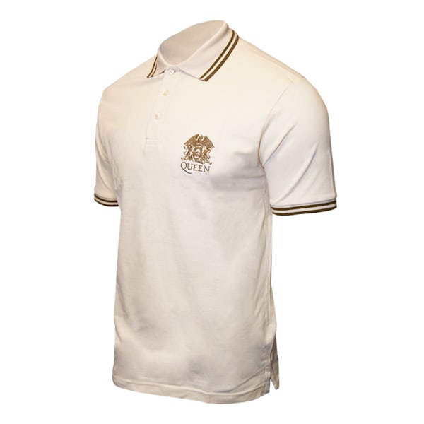 Queen Unisex Vuxen Crest Logo Polotröja M Naturlig Natural M