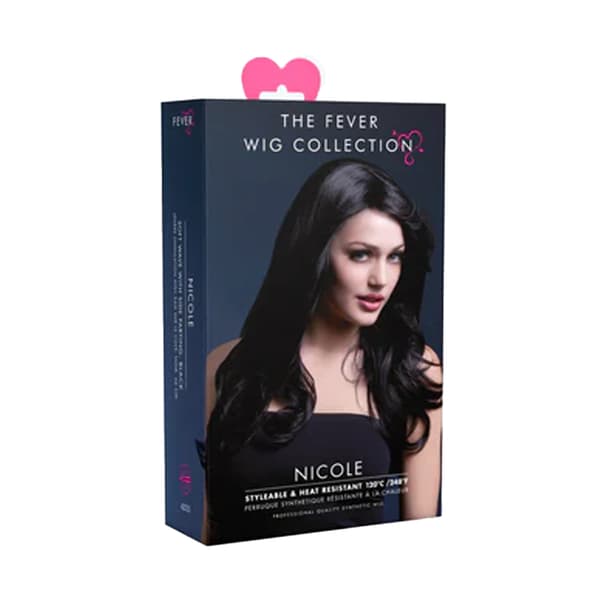 Fever Dam/Dam Nicole Peruk One Size Svart Black One Size