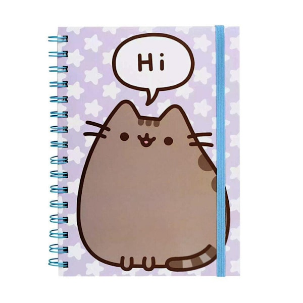 Pusheen säger hej A5 spiralbunden anteckningsbok A5 flerfärgad Multicoloured A5