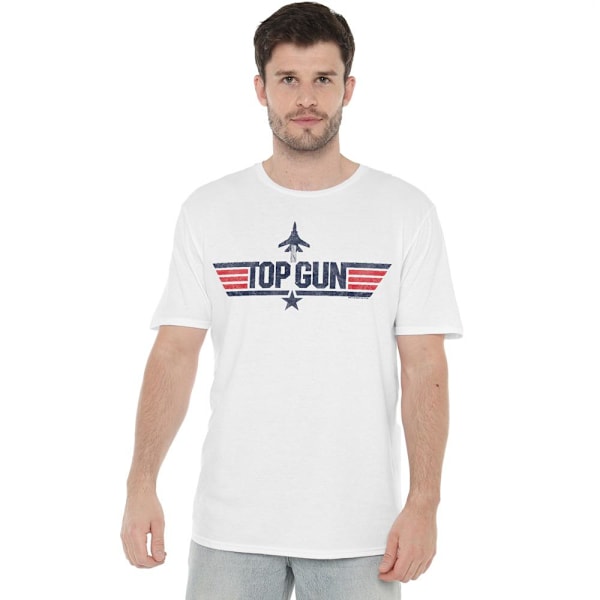 Top Gun Herr Logo T-Shirt M Vit White M