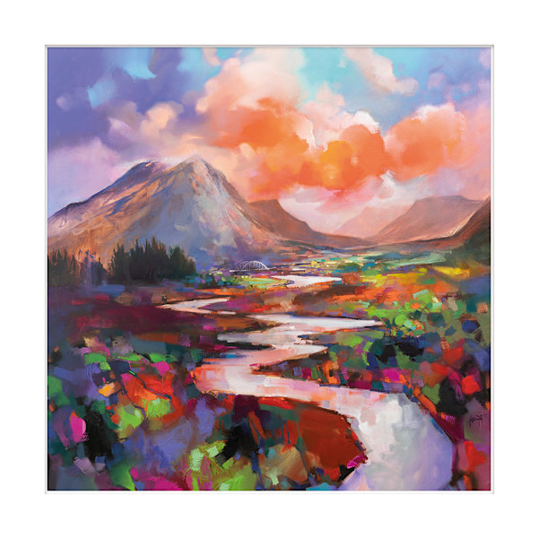 Scott Naismith Etive Flow Print 40cm x 40cm Multifärgad Multicoloured 40cm x 40cm