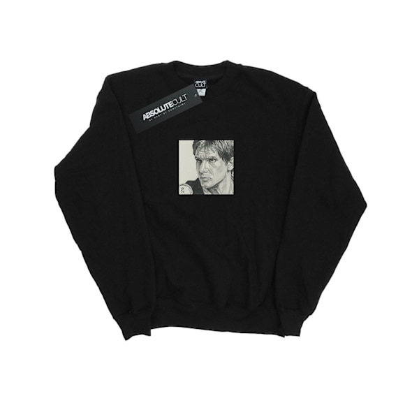 Star Wars Herr Han Solo Teckning Sweatshirt M Svart Black M