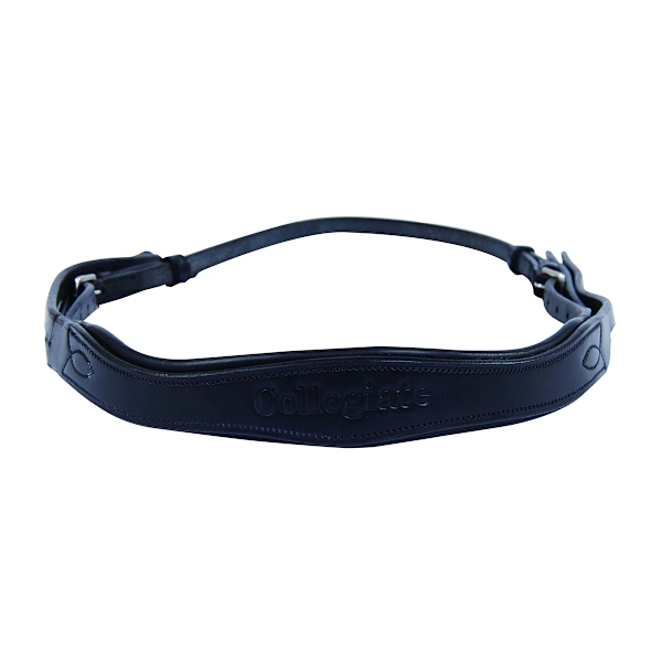 Collegiate Leather Mono Crown pannband Warmblood Svart Black Warmblood