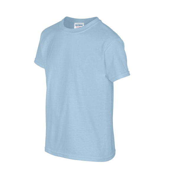 Gildan Barn/Barn Plain Bomull T-shirt 12-13 År Ljusblå Light Blue 12-13 Years