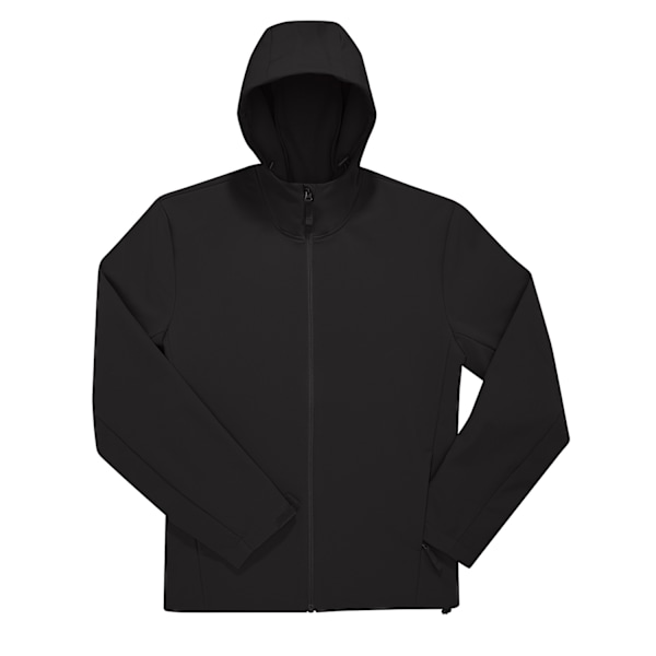B&C Unisex Vuxen Reset 3-lagers Softshelljacka med huva 4XL Svart Black 4XL
