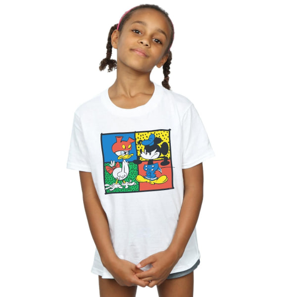 Disney Girls Musse Pigg Donald Kläder Swap bomull T-shirt 5- White 5-6 Years