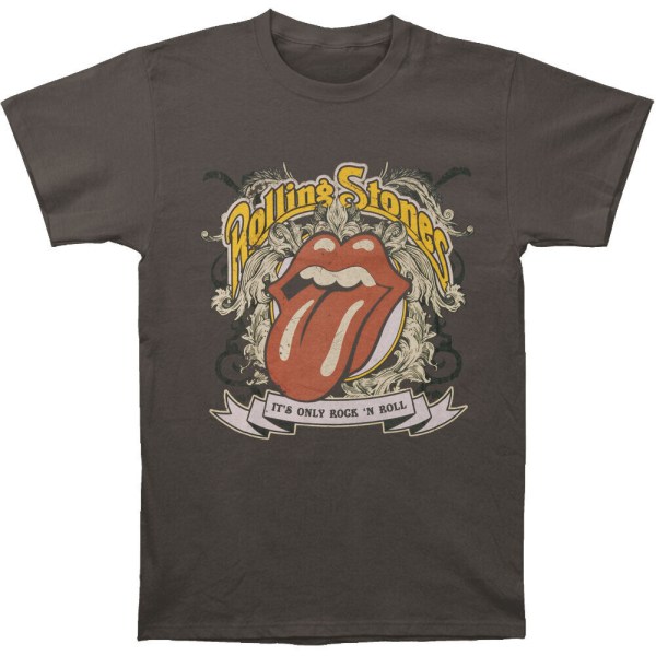 The Rolling Stones Unisex Adult It´s Only Rock & Roll T-shirt S Charcoal Grey S