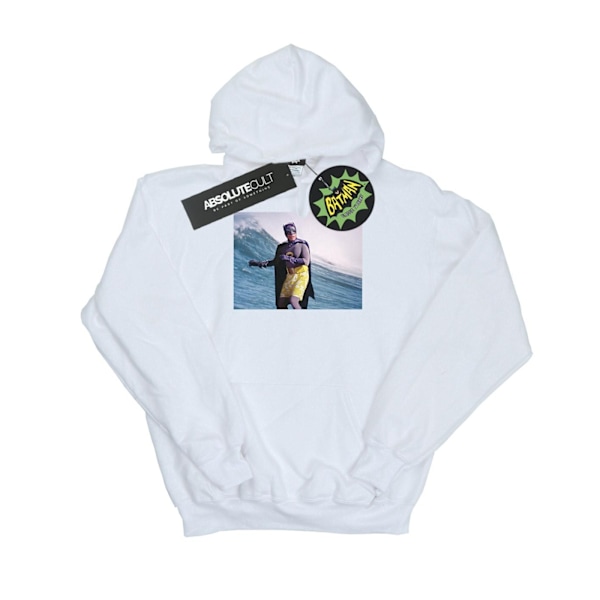 DC Comics Herr Batman TV-serie Surfing Still Hoodie L Vit White L