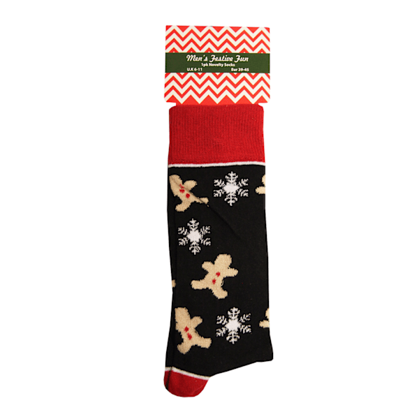 Festive Fun Herr Novelty Socks UK 6-11 (EUR 39-45) Pepparkaka Gingerbread UK 6-11 (EUR 39-45)