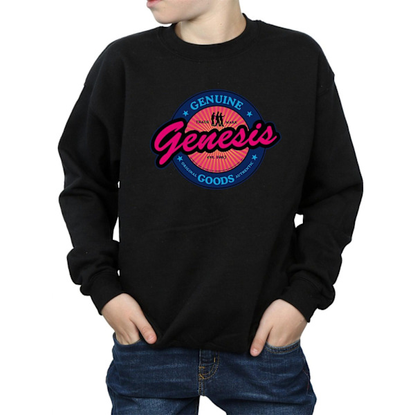 Genesis Boys Neon Logo Sweatshirt 5-6 år Svart Black 5-6 Years