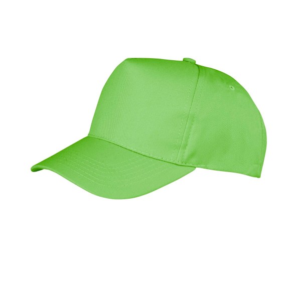 Result Unisex Core Boston 5 Panel Printers Baseball Cap One Size Lime One Size