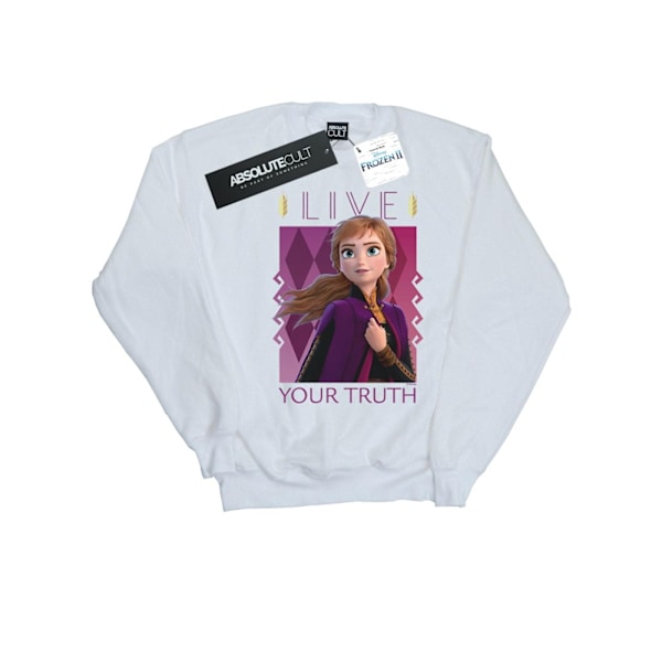 Disney Mens Frozen 2 Anna Live Your Truth Sweatshirt 4XL Vit White 4XL
