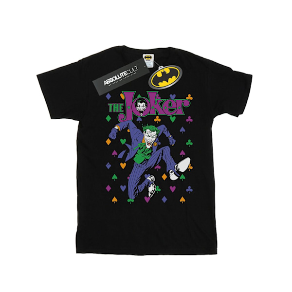 DC Comics Girls Batman Joker Cards Jump Bomull T-shirt 9-11 år Black 9-11 Years