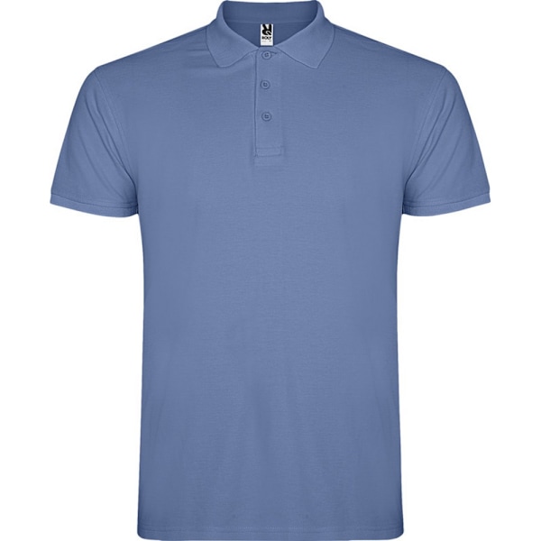 Roly Herr Star Kortärmad Polotröja L Riviera Blå Riviera Blue L