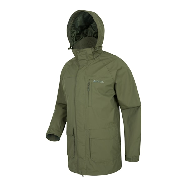 Mountain Warehouse Mens Glacier II Long Vattentät Jacka XS Khaki Khaki XS