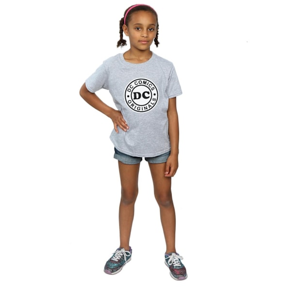 DC Comics Girls DC Originals Logo Bomull T-shirt 9-11 år Spo Sports Grey 9-11 Years