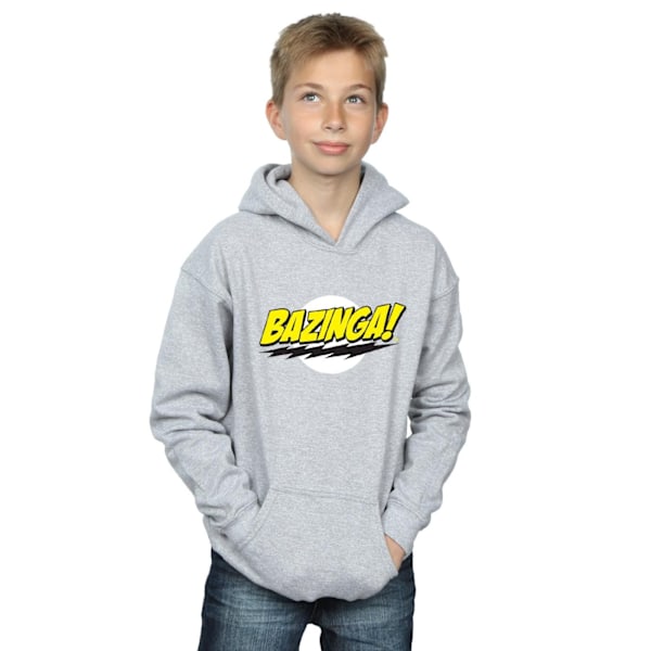 The Big Bang Theory Boys Sheldon Bazinga Hoodie 7-8 år Sport Sports Grey 7-8 Years