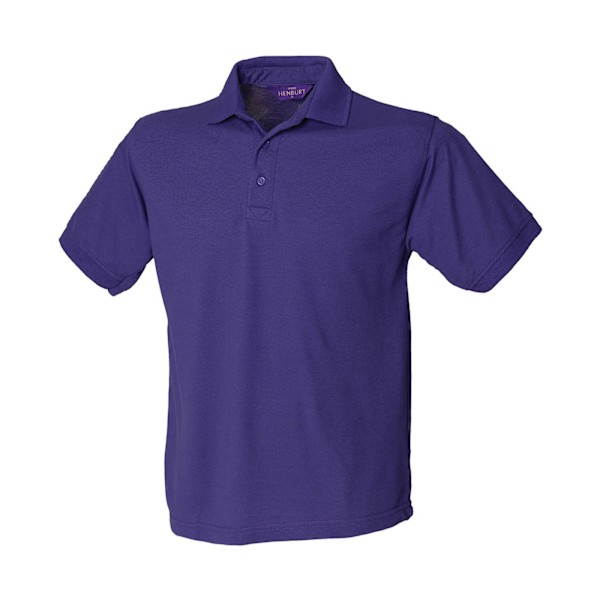 Henbury Herr Polycotton Tung Polotröja M Lila Purple M