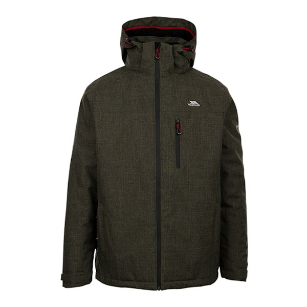Trespass Fyfinn Vadderad Vattentät Jacka för Män 2XL Dark Vine Mar Dark Vine Marl 2XL