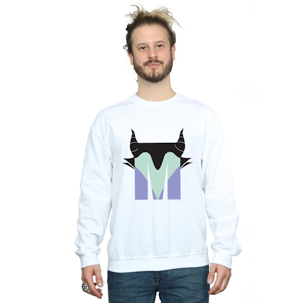 Disney Herr Alphabet M Är För Maleficent Sweatshirt S Vit White S