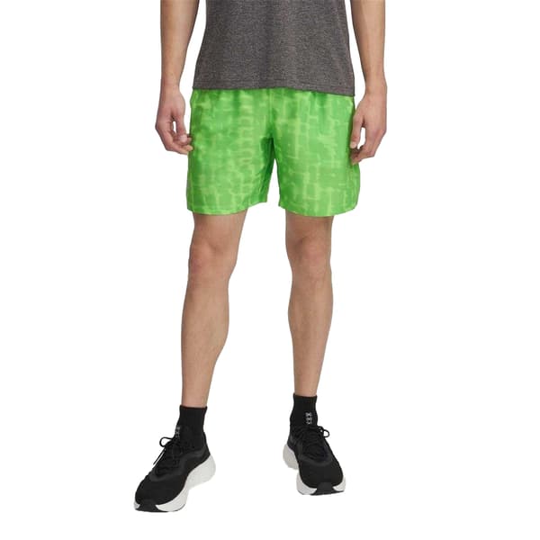 Under Armour Herr Performance Mönstrade Lätta Atletiska Löparshorts Green S