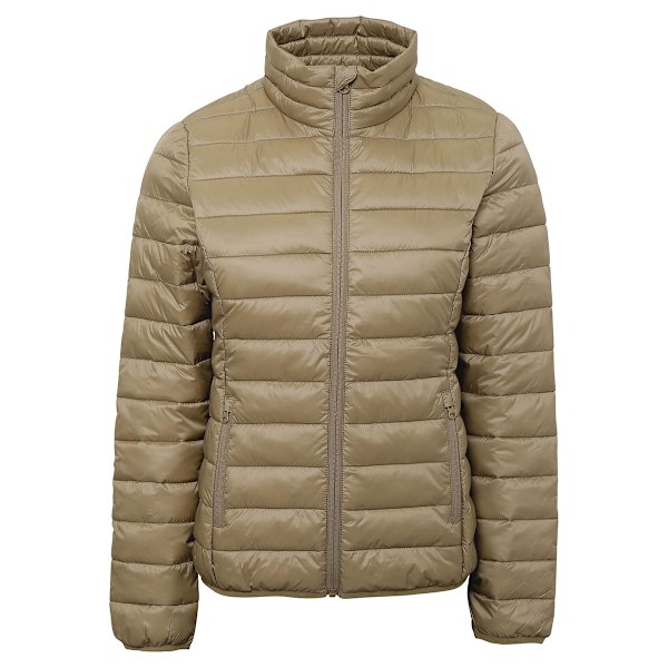 2786 Dam/Kvinnor Terrain Långärmad Vadderad Jacka M Khaki Khaki M