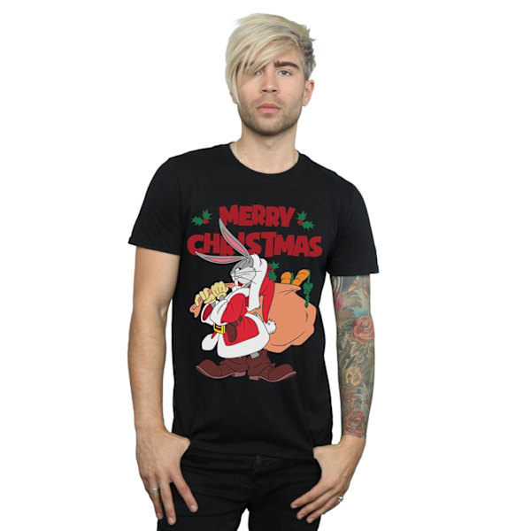 Looney Tunes Herr Santa Bugs Bunny T-shirt L Svart Black L