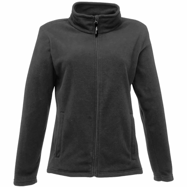 Regatta Dam Microfleece Helly Zipjacka 20 Svart Black 20
