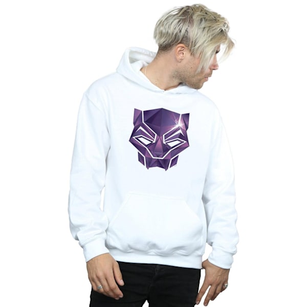 Marvel Herr Avengers Infinity War Black Panther Geometrisk Hoodie White M