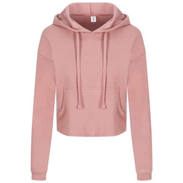 AWDis Just Hoods Dam/Dam Girlie Cropped Hoodie 2XS Dusty Dusty Pink 2XS