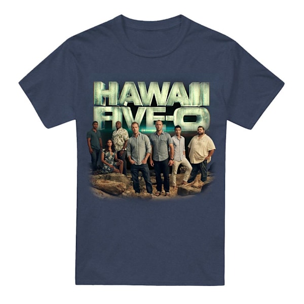 Hawaii Five-0 Unisex Vuxen Cast T-Shirt M Marinblå Navy M