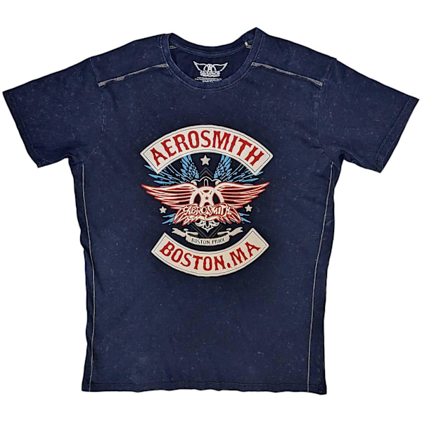 Aerosmith Unisex Adult Boston Pride T-Shirt XXL Marinblå Navy Blue XXL