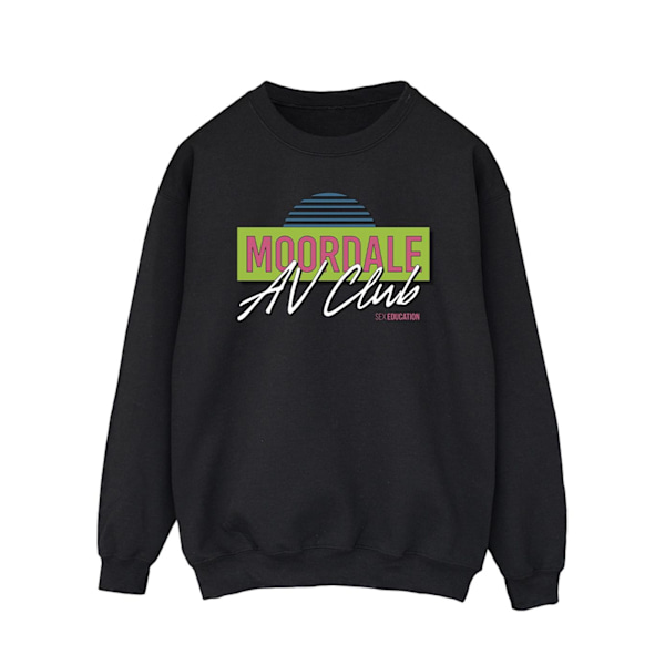 Netflix Mens Sex Education Moordale Av Club Sweatshirt 4XL Svart Black 4XL