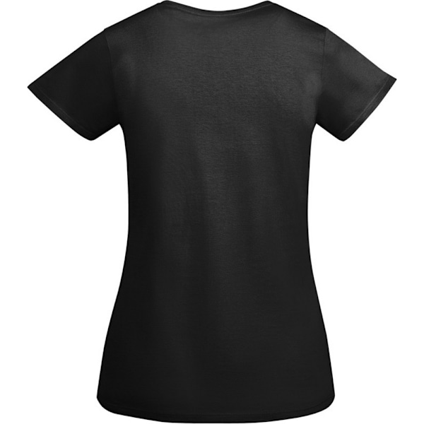 Roly Dam/Dam Breda Kortärmad T-shirt S Enfärgad Svart Solid Black S
