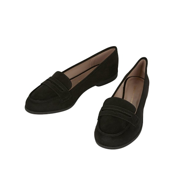 Dorothy Perkins Dam/Kvinnor Lara Penny Bred Loafers 6 UK Natu Natural Black 6 UK