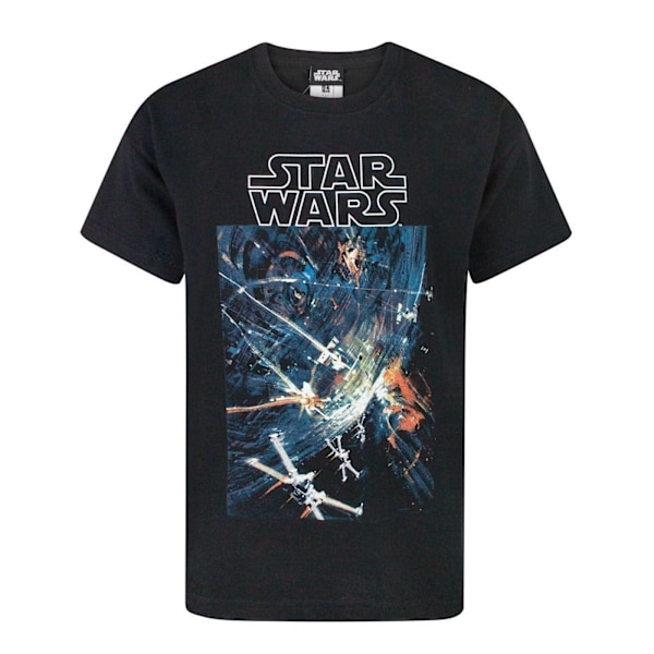 Star Wars Pojkar Dödsstjärnan T-shirt 3-4 år Svart Black 3-4 Years