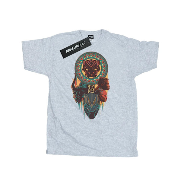 Marvel Herr Svart Panther Totem T-shirt XL Sports Grå Sports Grey XL