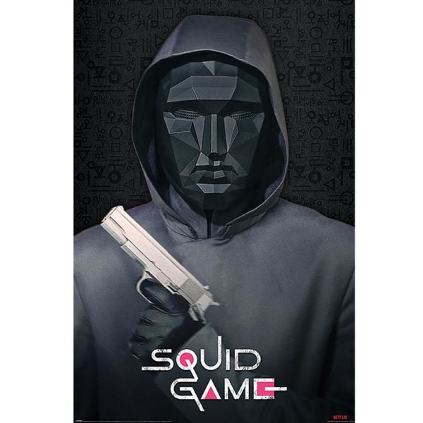 Squid Game Mask Man Affisch One Size Svart Black One Size