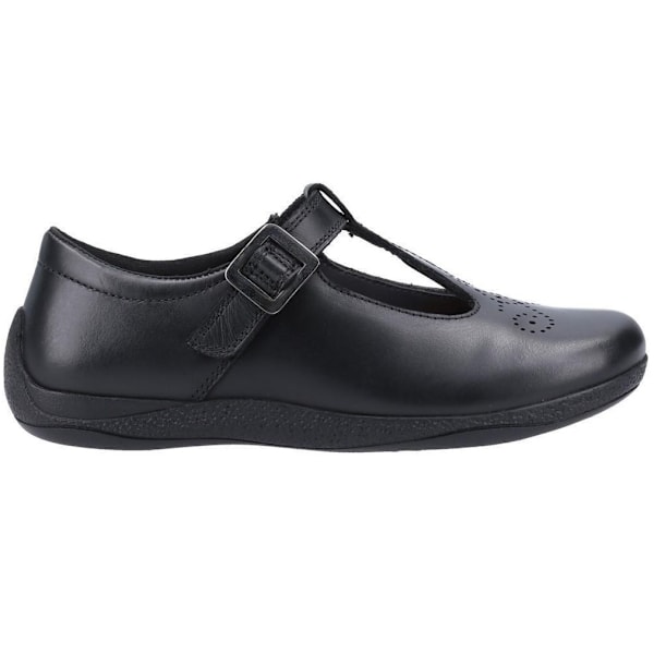 Hush Puppies Eliza läderskolskor för flickor 2 UK svart Black 2 UK