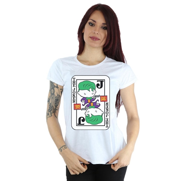 DC Comics Dam/Kvinnor Chibi Joker Spelkorts Bomull T-shirt White S