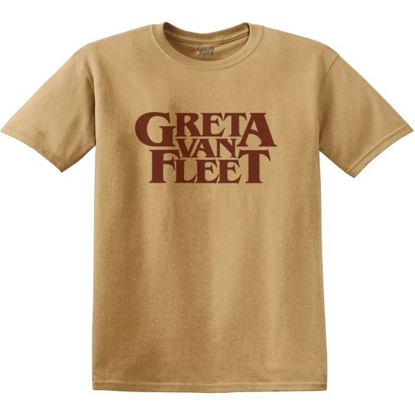 Greta Van Fleet Unisex Vuxen Logo T-Shirt XL Gammalt Guld Old Gold XL