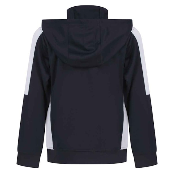Finden & Hales Barn/Barn Team Kontrast Hoodie 9-10 År N Navy/White 9-10 Years