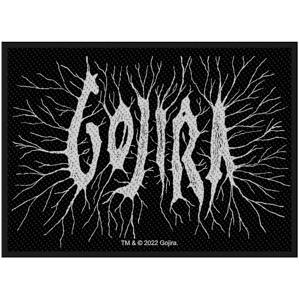 Gojira Logo Branch Patch One Size Svart/Vit Black/White One Size